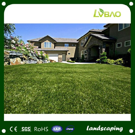 Three Colors Latex Backing Landscaping Decoration Artificial Lawn