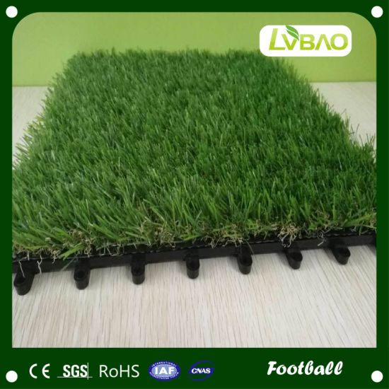Durable Interlocking Artificial Grass Tile, Non-Deforming Artificial Turf Tiles