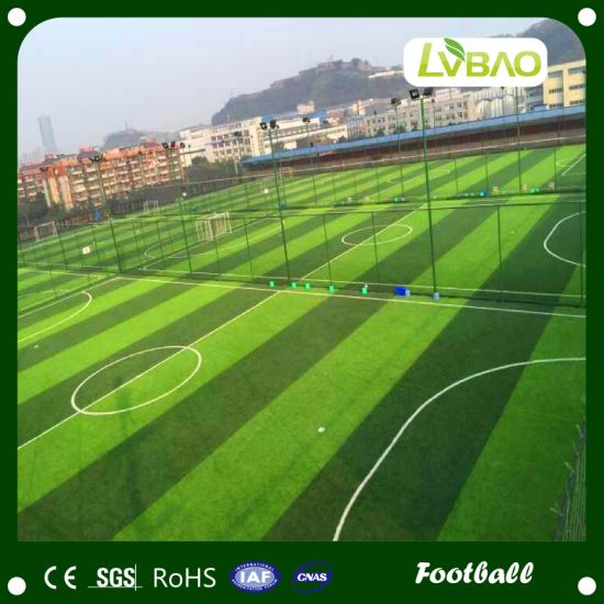 50mm Three Green Color Artificial Football Grass Plastic Grass Carpet