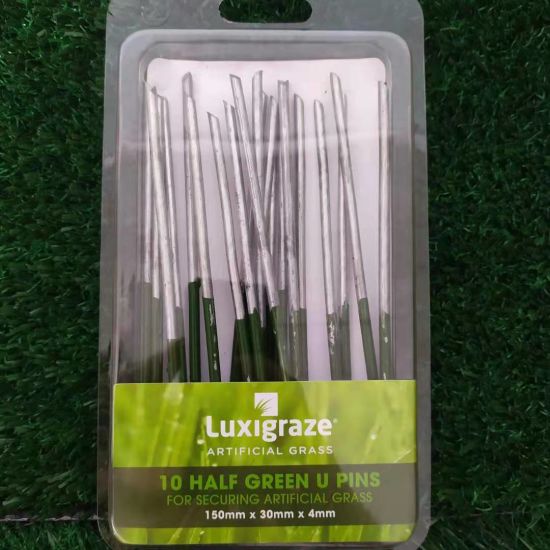 Wholesale U Type Nail SOD Landscaping Galvanized Garden Grand Cloth Turf Steel Staples Nails
