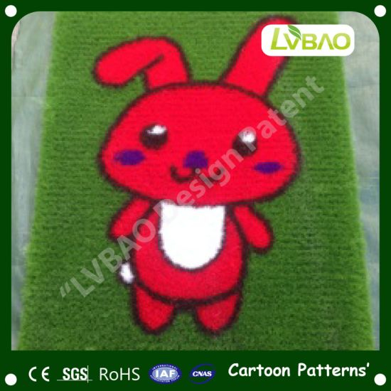 Carpets Multipurpose Durable Comfortable Cartoon Images Anti-Fire Synthetic UV-Resistance Decoration Landscaping Artificial Turf