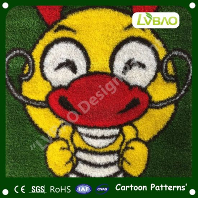 Durable UV-Resistance Decoration Landscaping Anti-Fire Cartoon Images Comfortable Synthetic Carpets Multipurpose Artificial Turf