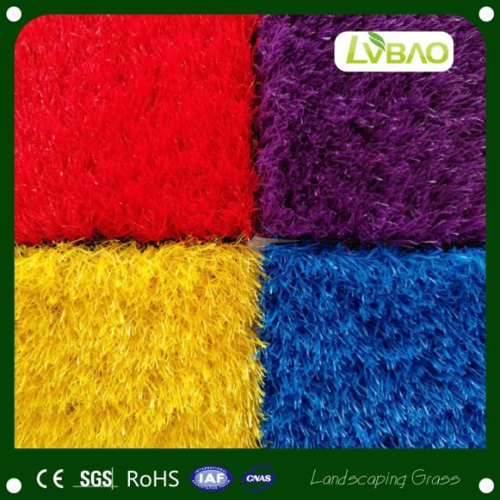 Red Yellow Purple Blue Color Decorative Artificial Grass