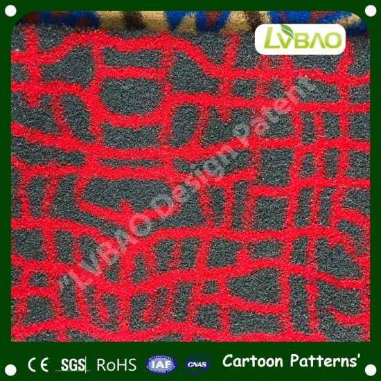 Cartoon Images Synthetic Durable Comfortable Multipurpose UV-Resistance Carpets Decoration Anti-Fire Landscaping Artificial Turf