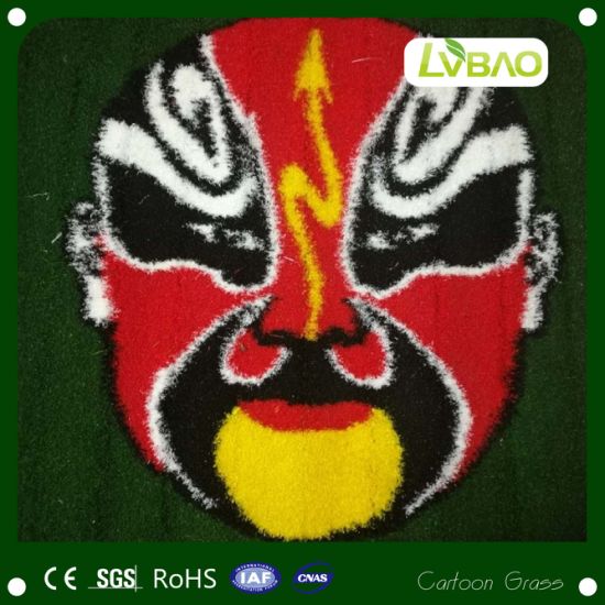 Customized Cartoon LOGO Design Fitness Scale Crossfit Training Carpet Artificial Grass