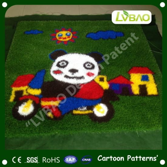 Anti-Fire Synthetic Comfortable Cartoon Images Carpets Multipurpose Durable UV-Resistance Decoration Landscaping Artificial Turf