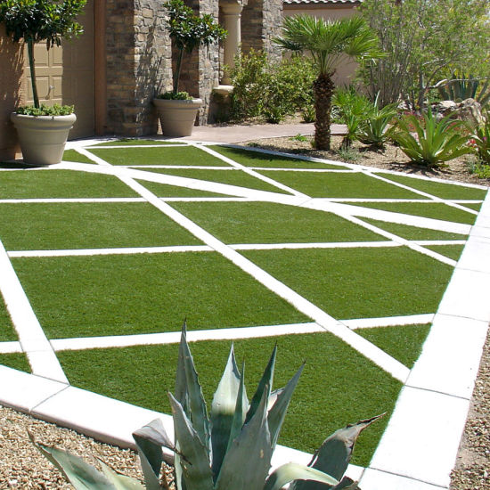 UK Popular Landscaping Artificial Grass with 4 Colors