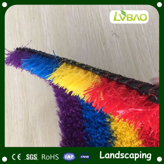 Colorful Indoor Outdoor Decorative Artificial Grass Artificial Turf