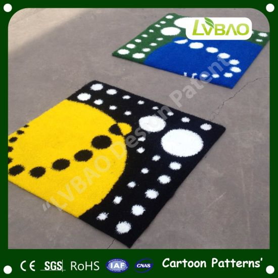Durable UV-Resistance Comfortable Cartoon Images Carpets Multipurpose Decoration Landscaping Anti-Fire Synthetic Artificial Turf