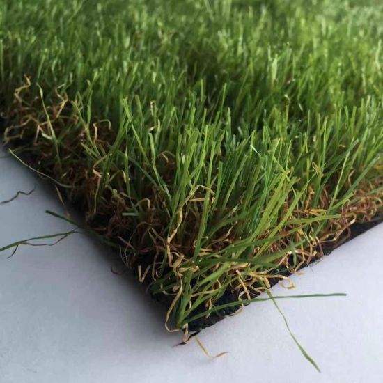 Four Tones Natural Looking Turf/Carpet for Garden and Home Decoration Artificial Grass