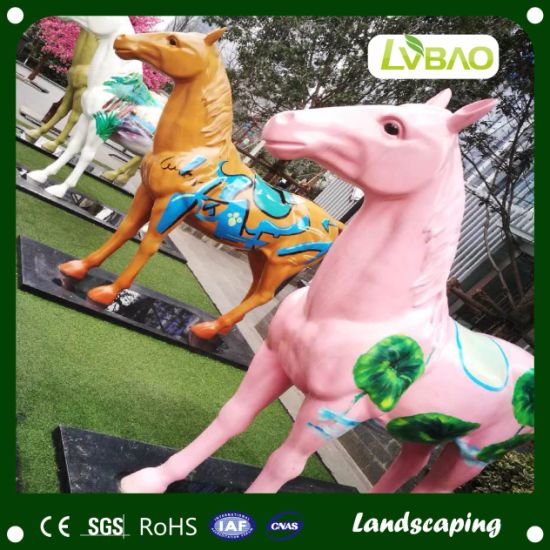 1mx1m Colored PE Manufacture Cartoon Grass for Home Garden
