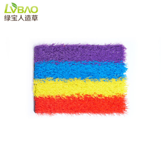 China Factory Direct Supply Artificial colorful Grass for Garden Flooring