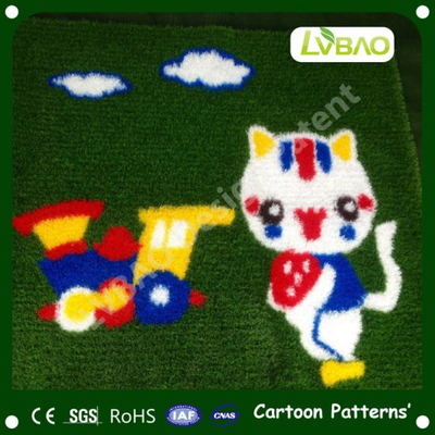 Carpets Multipurpose Durable UV-Resistance Decoration Landscaping Comfortable Cartoon Images Anti-Fire Synthetic Artificial Turf