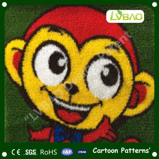Carpets Multipurpose Durable Comfortable Synthetic UV-Resistance Decoration Landscaping Cartoon Images Anti-Fire Artificial Turf