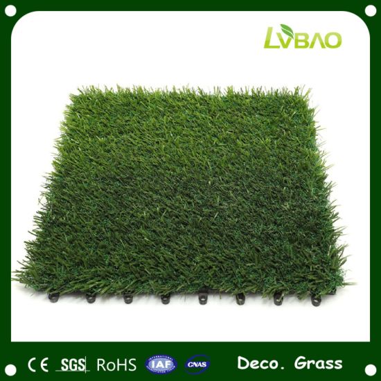 UV-Resistance Lawn Durable Landscaping Synthetic Fake Home Commercial Garden Grass Decoration Grass Tiles Artificial Turf